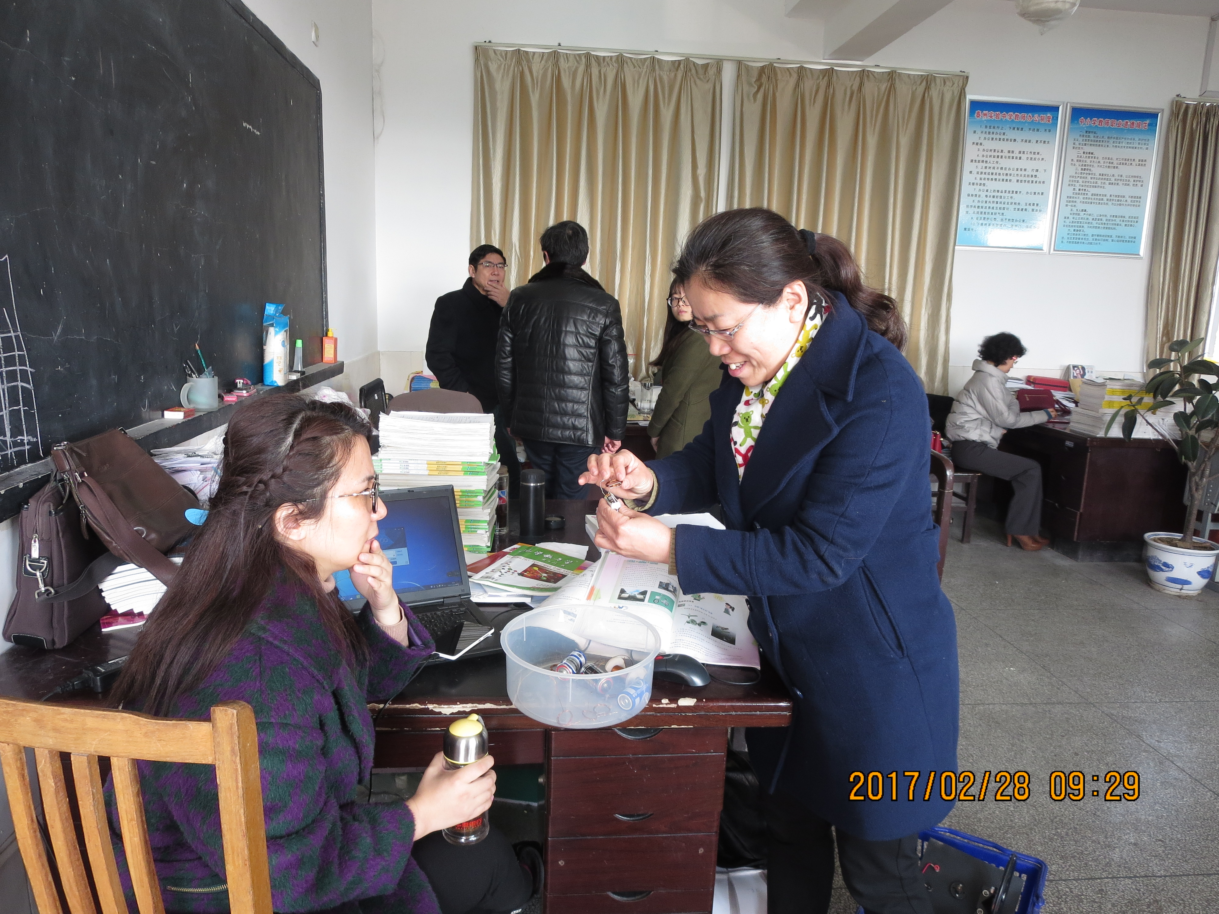 市教研室專家指導我校初中教學工作