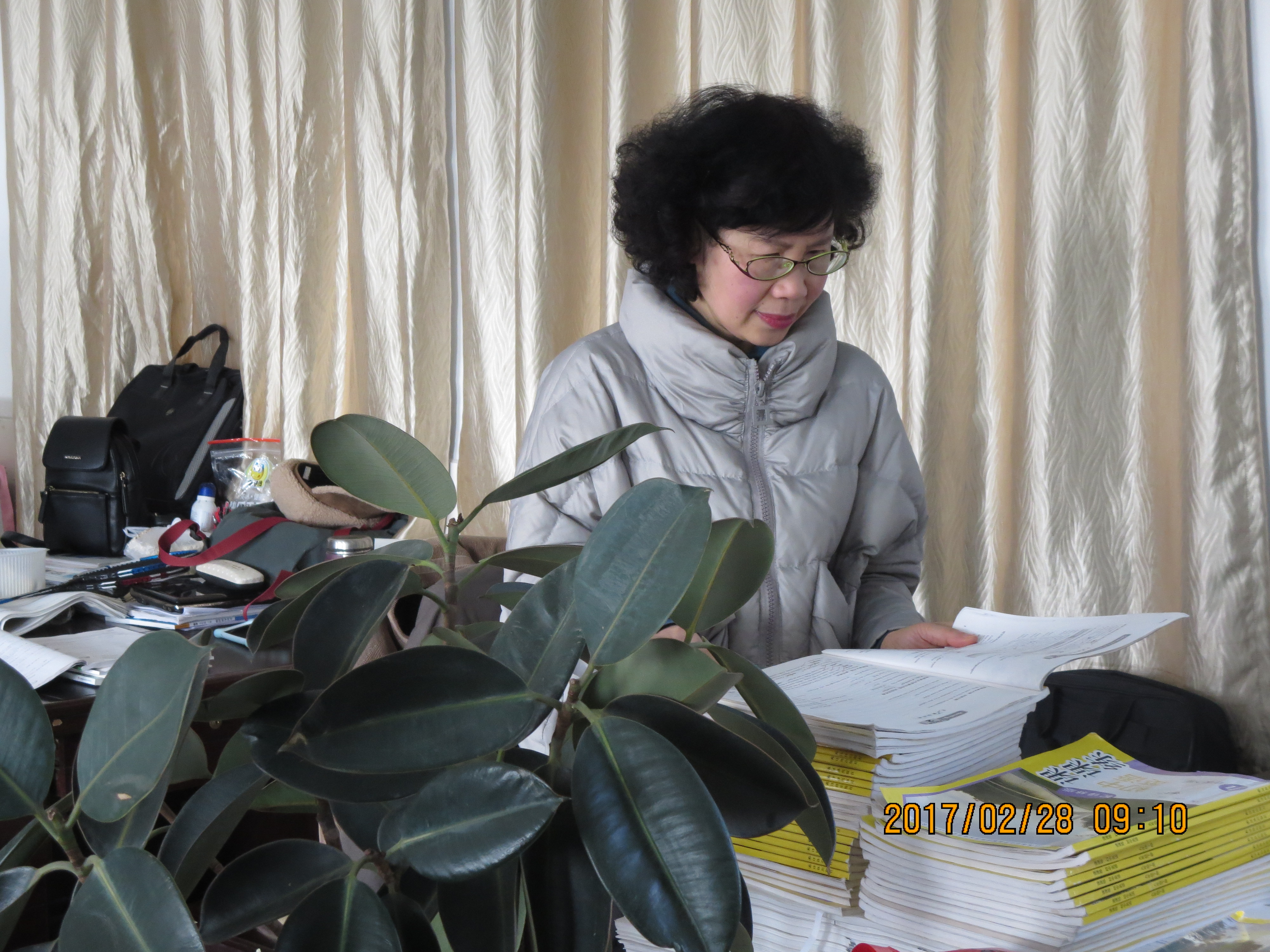 市教研室專家指導我校初中教學工作